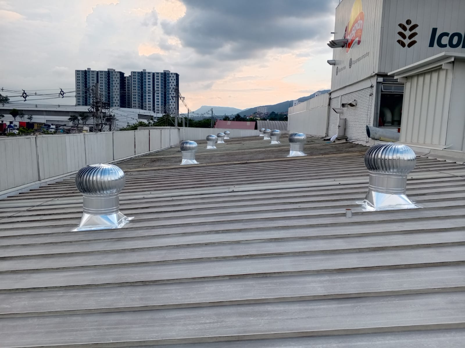 Proyecto de ventilación sobre cubierta